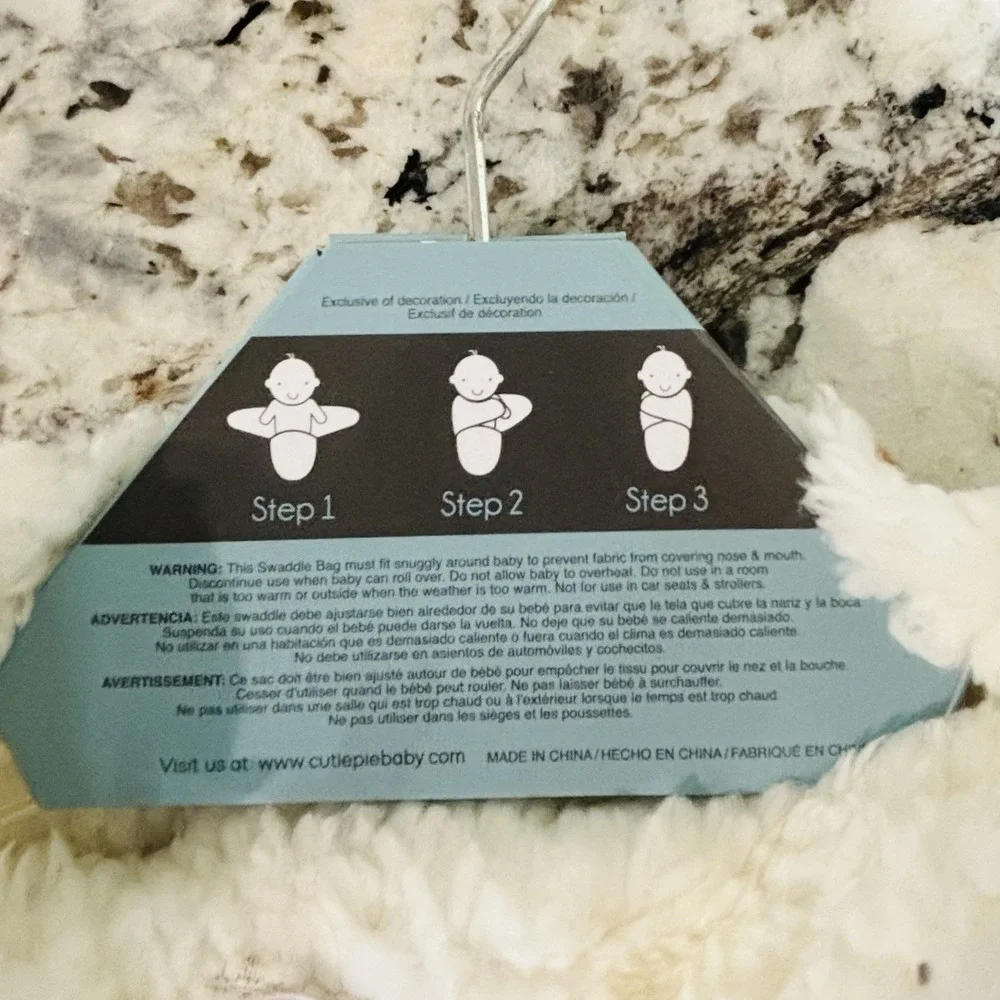 Sandy & Simon Forest Friends Baby Swaddle Blanket 0-3 Months Fleece Bear Fox NWT